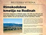 Muzejska vitrina - Izkopavanja v Rodinah